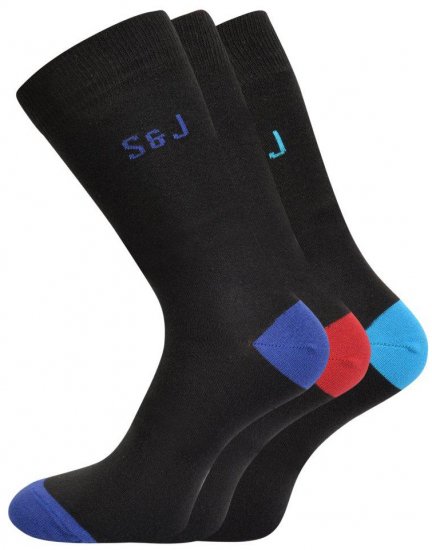 Smith & Jones Blear 3-pack Socks (46-49) - Roupa Interior & natação - Roupa interior Homem Tamanhos Grandes