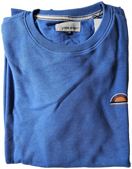 Blend 5055 Sweatshirt Delft - Sweatshirts & hoodies - Sweatshirt & Camisolas com Capuz tamanhos grandes