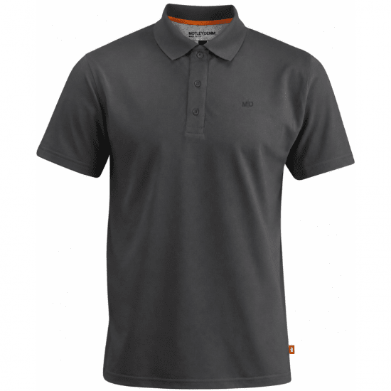 Motley Denim Bratislava Polo Charcoal - Pólos - Pólos Tamanhos Grandes Homem