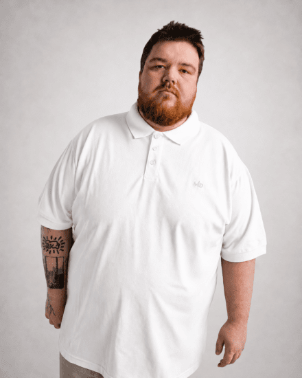 Motley Denim Bratislava Polo White - Pólos - Pólos Tamanhos Grandes Homem