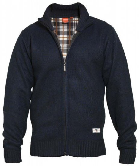 D555 Braxton Sweater Navy - Sweatshirts & hoodies - Sweatshirt & Camisolas com Capuz tamanhos grandes