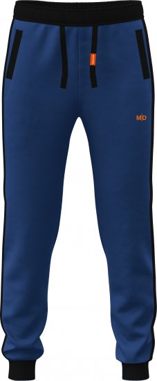 Motley Denim Bremen Sweatpants Royal Blue/Black - Calças & calções de fato de treino - Calças de Fato de Treino Tamanhos Grandes 