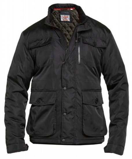 D555 Brentford Jacket Black - Casacos - Casacos Homem Tamanhos Grandes
