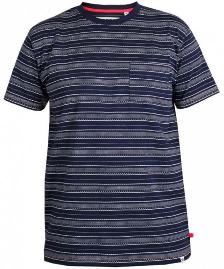 D555 Caspian T-shirt Navy - T-shirts - T-shirts Homem Tamanhos Grandes