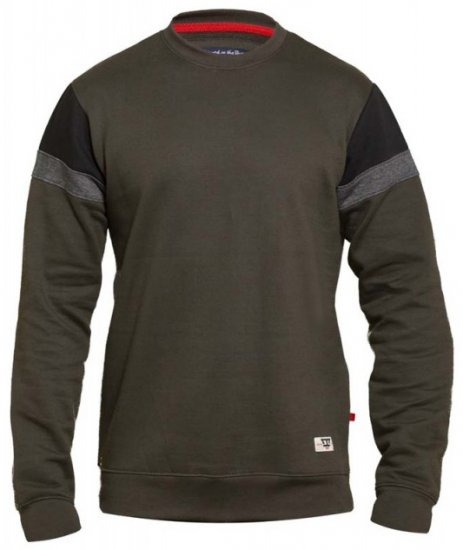 D555 Clermont Sweatshirt Khaki - Sweatshirts & hoodies - Sweatshirt & Camisolas com Capuz tamanhos grandes