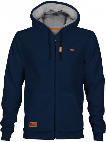 Motley Denim Copenhagen Hoodie Navy - Sweatshirts & Hoodies - Sweatshirt & Camisolas com Capuz tamanhos grandes