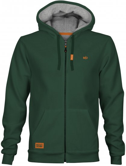 Motley Denim Copenhagen Hoodie Racing Green - Sweatshirts & hoodies - Sweatshirt & Camisolas com Capuz tamanhos grandes