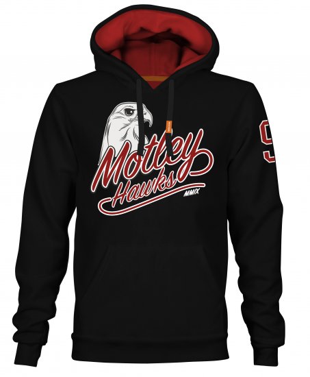 Motley Denim Corby Hoodie Black - Sweatshirts & hoodies - Sweatshirt & Camisolas com Capuz tamanhos grandes