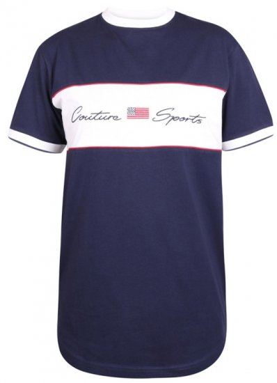 D555 Cullen T-shirt Navy - T-shirts - T-shirts Homem Tamanhos Grandes