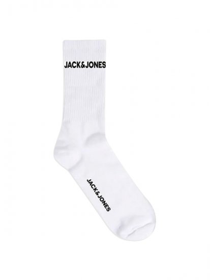Jack & Jones Basic Logo Meias de ténis Branco pack de 5 - Roupa Interior & natação - Roupa interior Homem Tamanhos Grandes