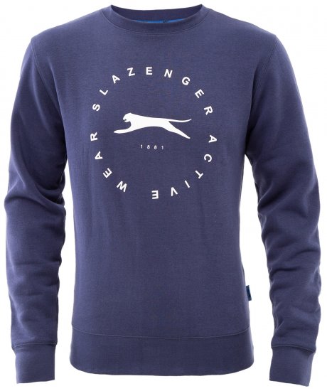 Slazenger Dean Sweatshirt Navy - Sweatshirts & hoodies - Sweatshirt & Camisolas com Capuz tamanhos grandes