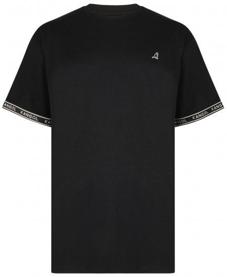 Kangol Descend T-shirt Black - T-shirts - T-shirts Homem Tamanhos Grandes
