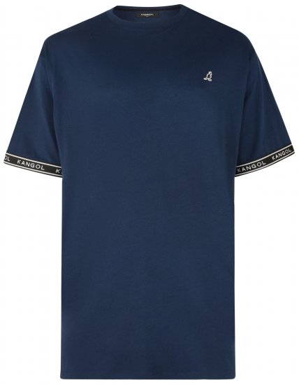 Kangol Descend T-shirt Navy - T-shirts - T-shirts Homem Tamanhos Grandes