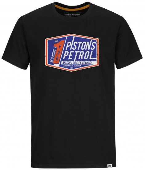 Motley Denim Devon T-shirt Black - T-shirts - T-shirts Homem Tamanhos Grandes