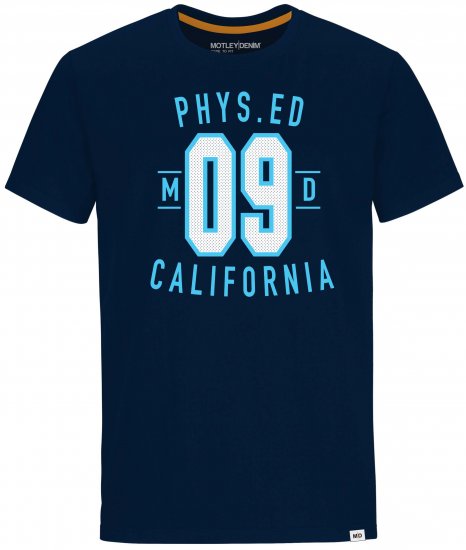 Motley Denim Durham T-shirt Navy - T-shirts - T-shirts Homem Tamanhos Grandes