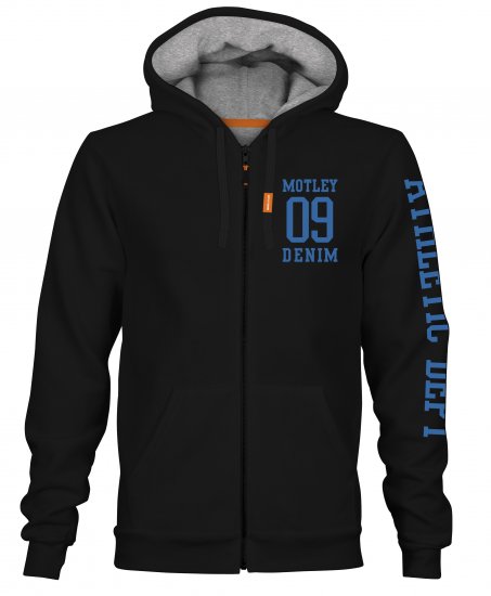 Motley Denim Ealing Hoodie Black - Sweatshirts & hoodies - Sweatshirt & Camisolas com Capuz tamanhos grandes
