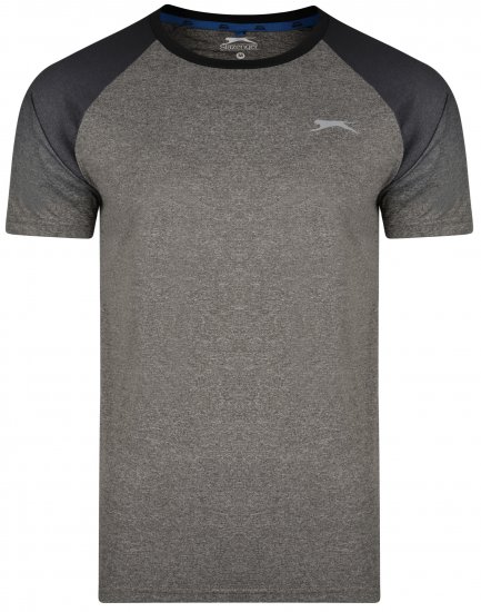 Slazenger Eli T-shirt Charcoal - T-shirts - T-shirts Homem Tamanhos Grandes