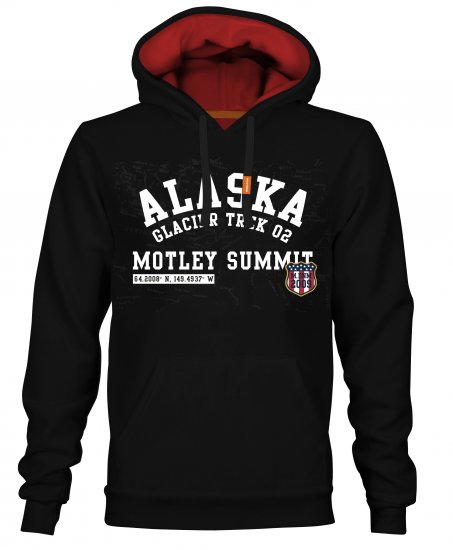 Motley Denim Elland Hoodie Black - Sweatshirts & hoodies - Sweatshirt & Camisolas com Capuz tamanhos grandes