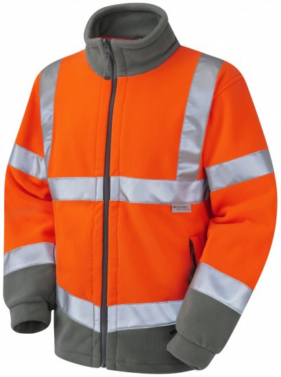 Leo Hartland Fleece Jacket Orange - Roupa de trabalho - Roupa de Trabalho Tamanho Grande Homem