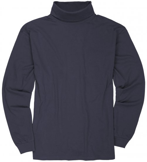 Adamo Fabio Comfort fit Turtleneck Long sleeve T-shirt Charcoal - T-shirts - T-shirts Homem Tamanhos Grandes