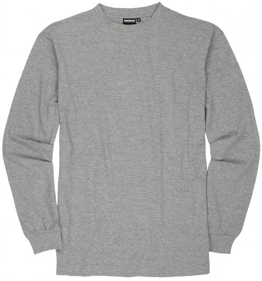 Adamo Floyd Comfort fit Long sleeve T-shirt Grey - T-shirts - T-shirts Homem Tamanhos Grandes