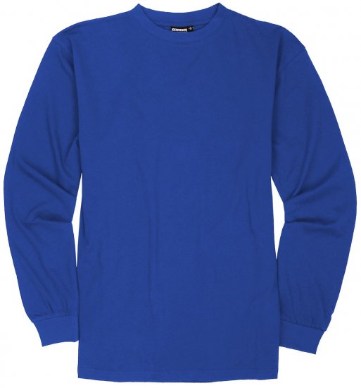 Adamo Floyd Comfort fit Long sleeve T-shirt Royal Blue - T-shirts - T-shirts Homem Tamanhos Grandes