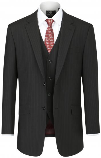 Skopes Darwin Suit jacket Black stripe - Fatos - Fatos de Homem Tamanhos Grandes