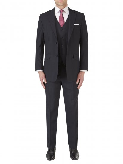 Skopes Darwin Waistcoat Black stripe - Fatos - Fatos de Homem Tamanhos Grandes