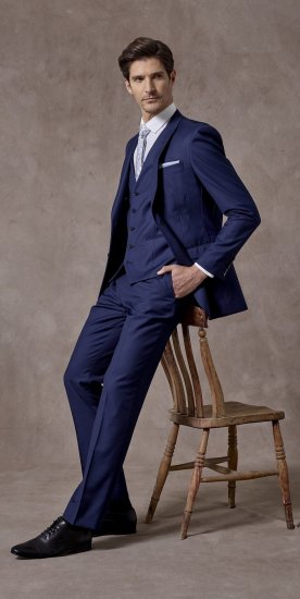 Skopes Kennedy Suit pants Royal Blue - Jeans & calças - Jeans & Calças Tamanhos Grandes Homem