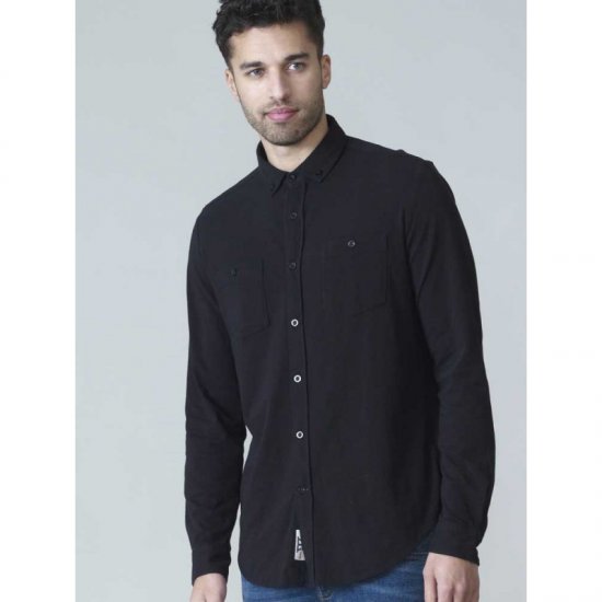 D555 Donnie Long Sleeve Jersey Shirt Black - Camisas - Camisas Homem Tamanhos Grandes