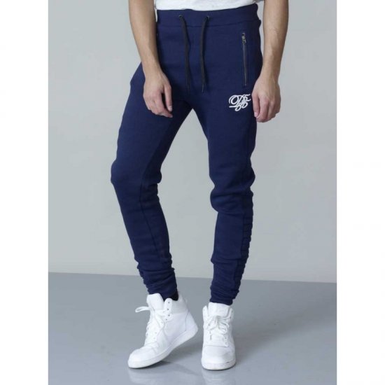 D555 Javier Fashion Sweatpants Navy - Calças & calções de fato de treino - Calças de Fato de Treino Tamanhos Grandes 