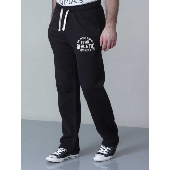 D555 Tony Sweatpants Black - Calças & calções de fato de treino - Calças de Fato de Treino Tamanhos Grandes 