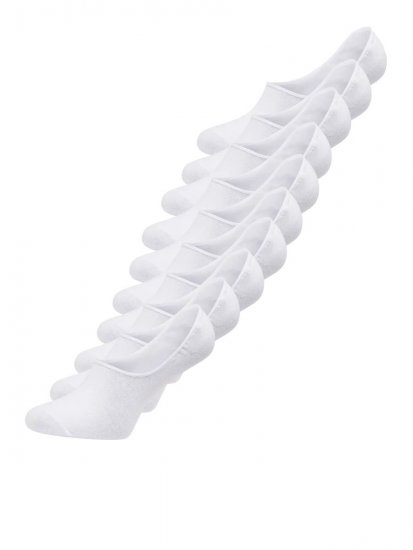 Jack & Jones Basic Meias curtas Branco pack de 10 - Roupa Interior & natação - Roupa interior Homem Tamanhos Grandes