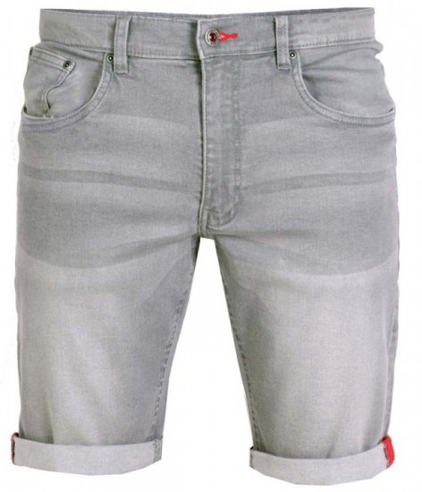 D555 Griffin Denim Shorts Grey - Calções - Calções Homem Tamanhos Grandes