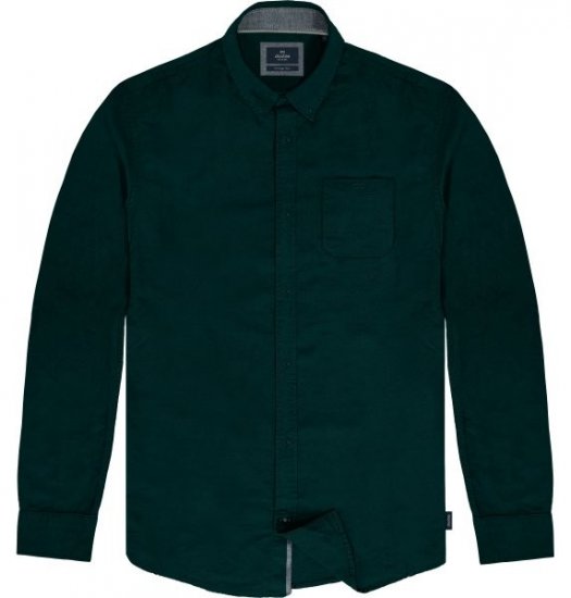 Double Outfitters GS-5225 Camisa Oxford Verde-escuro - Camisas - Camisas Homem Tamanhos Grandes