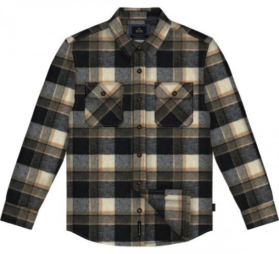 Double Outfitters GS-5233 Camisa de flanela Azul-marinho/Bege - Camisas - Camisas Homem Tamanhos Grandes