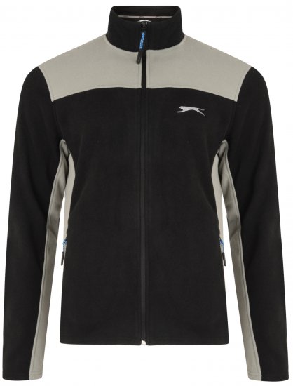 Slazenger Haines Microfleece Black - Sweatshirts & hoodies - Sweatshirt & Camisolas com Capuz tamanhos grandes