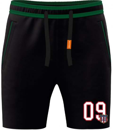 Motley Denim Harrogate Sweatshorts Black - Calças & calções de fato de treino - Calças de Fato de Treino Tamanhos Grandes 