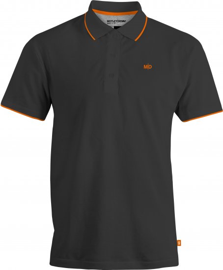Motley Denim Helsinki Polo Charcoal - Pólos - Pólos Tamanhos Grandes Homem