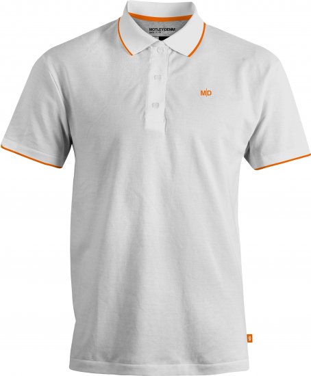 Motley Denim Helsinki Polo White - Pólos - Pólos Tamanhos Grandes Homem