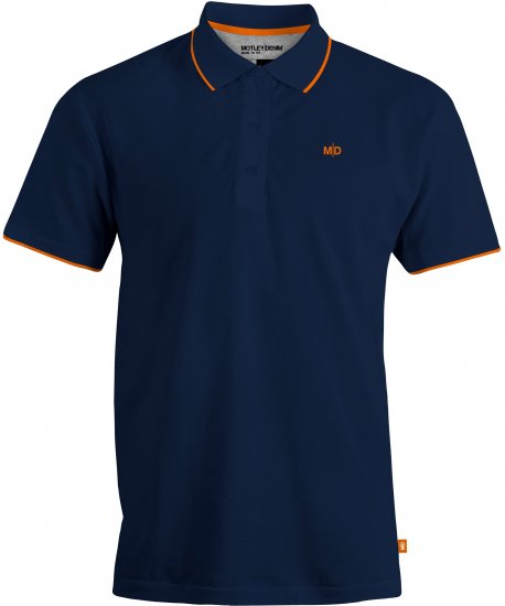 Motley Denim Helsinki Polo Navy - Pólos - Pólos Tamanhos Grandes Homem