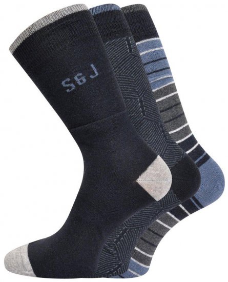 Smith & Jones Hessa 3-pack Socks (46-49) - Roupa Interior & natação - Roupa interior Homem Tamanhos Grandes