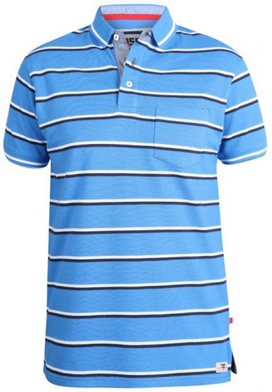 D555 Holmes Polo Blue - Pólos - Pólos Tamanhos Grandes Homem