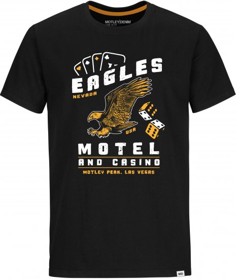 Motley Denim Holt T-Shirt Black - T-shirts - T-shirts Homem Tamanhos Grandes