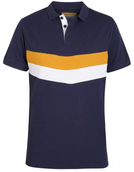 D555 Hopkins Polo Navy - Pólos - Pólos Tamanhos Grandes Homem