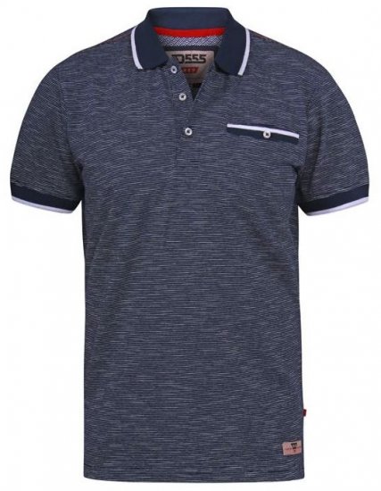 D555 Hornet Fine Stripe Jersey Polo - Pólos - Pólos Tamanhos Grandes Homem