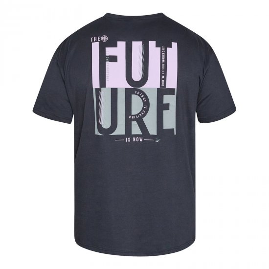 North Latitude T-Shirt With Back Print Preto - TALL T-shirts - T-Shirts para Homens Altos
