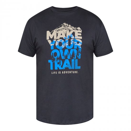 North Latitude Trail T-Shirt Preto - T-shirts - T-shirts Homem Tamanhos Grandes