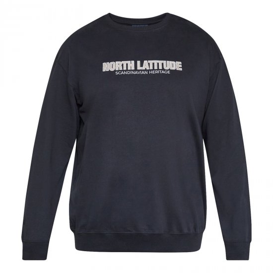North Latitude Crewneck Sweatshirt Preto - Sweatshirts & hoodies - Sweatshirt & Camisolas com Capuz tamanhos grandes