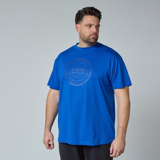 North Latitude T-Shirt Azul - T-shirts - T-shirts Homem Tamanhos Grandes